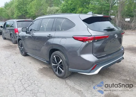 2021 Toyota Highlander Xse z USA, uszkodzony, nr VIN 5TDLZRAH7MS056497